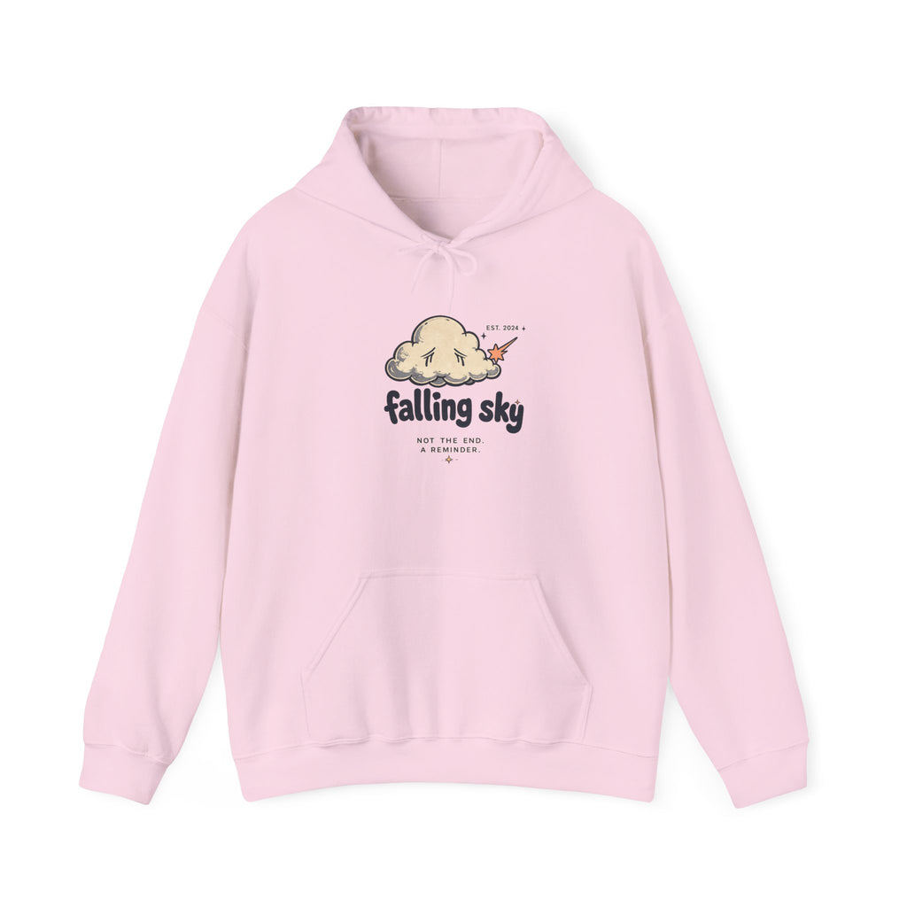 Hoodie — 'Falling Sky' Cute Cloud Graphic Pullover Sweatshirt