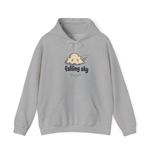 Hoodie — 'Falling Sky' Cute Cloud Graphic Pullover Sweatshirt