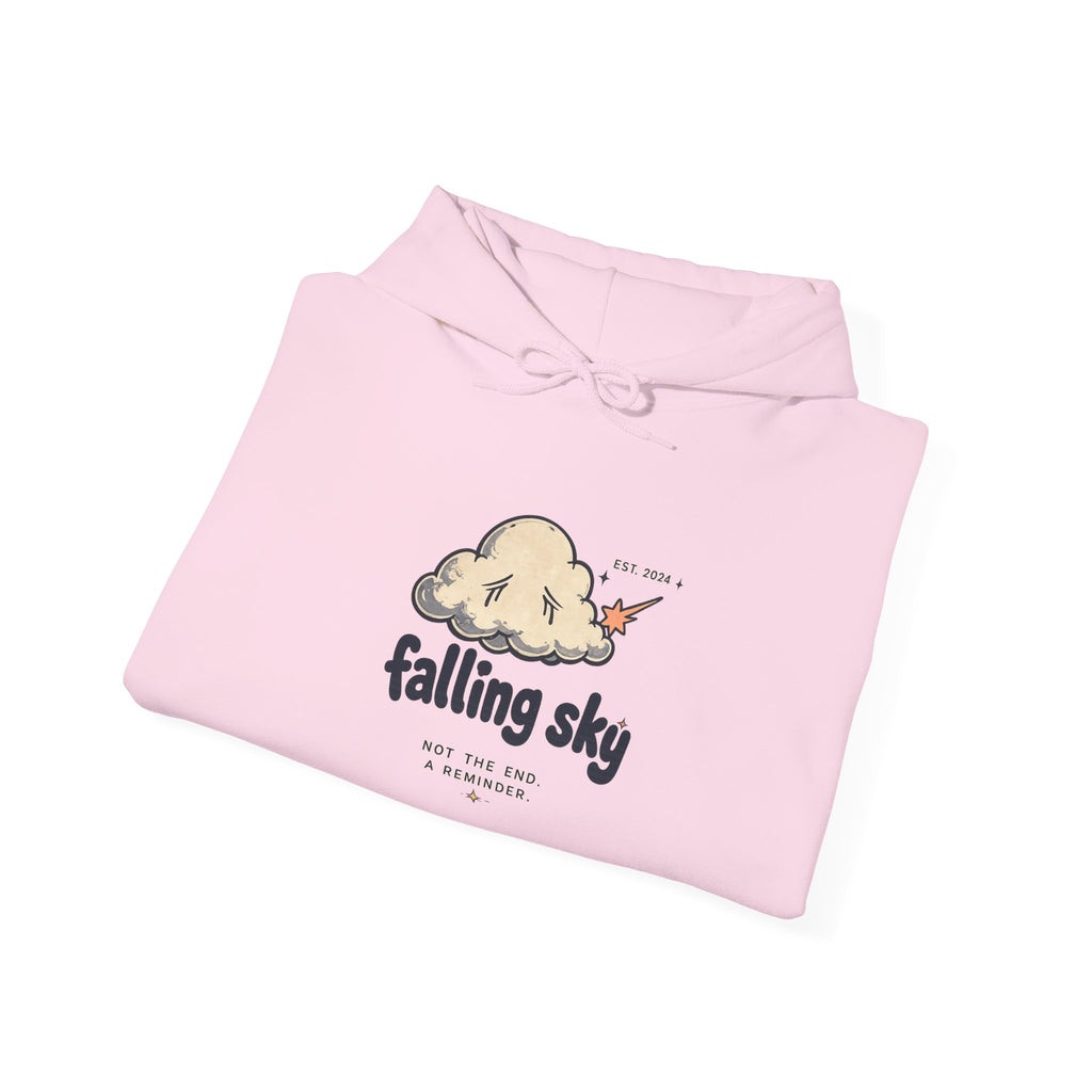 Hoodie — 'Falling Sky' Cute Cloud Graphic Pullover Sweatshirt