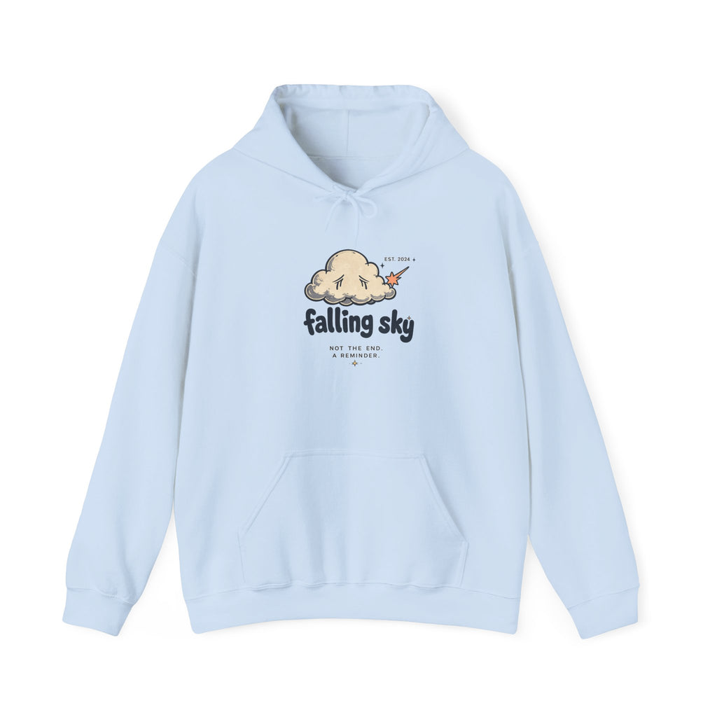 Hoodie — 'Falling Sky' Cute Cloud Graphic Pullover Sweatshirt