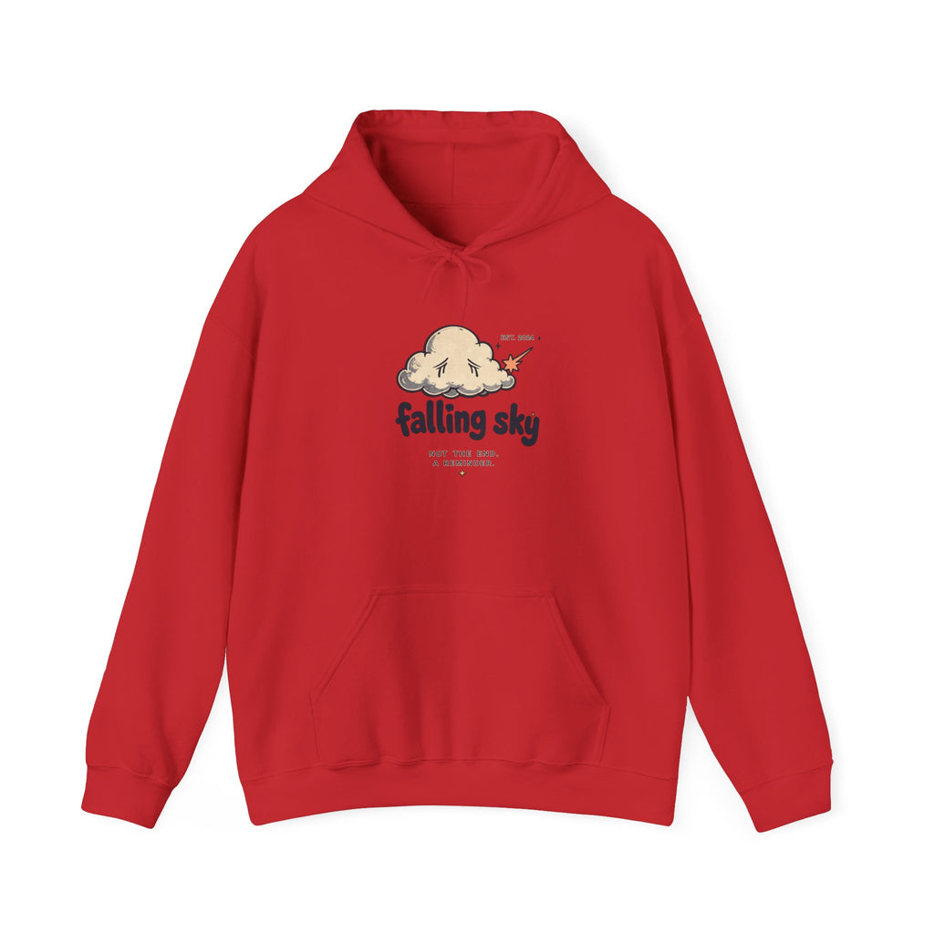 Hoodie — 'Falling Sky' Cute Cloud Graphic Pullover Sweatshirt